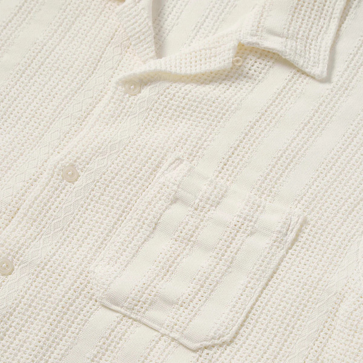 Universal Works M Shirt Reef Cotton Road Shirt, Ecru