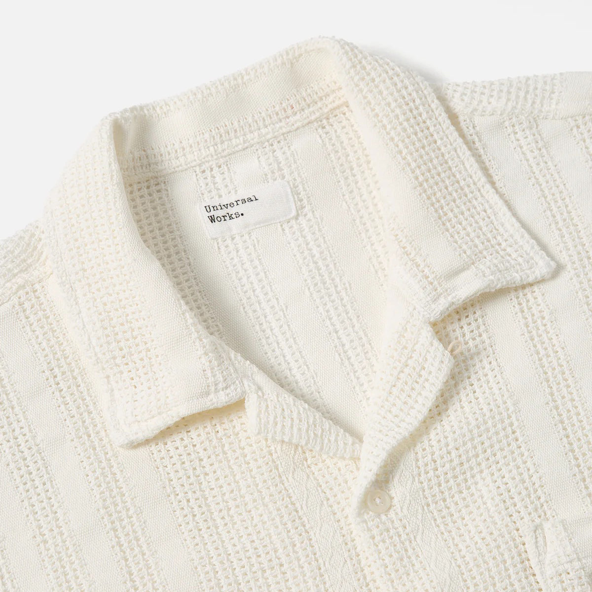 Universal Works M Shirt Reef Cotton Road Shirt, Ecru