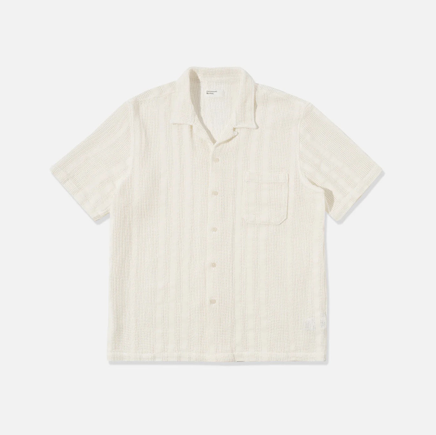 Universal Works M Shirt Reef Cotton Road Shirt, Ecru