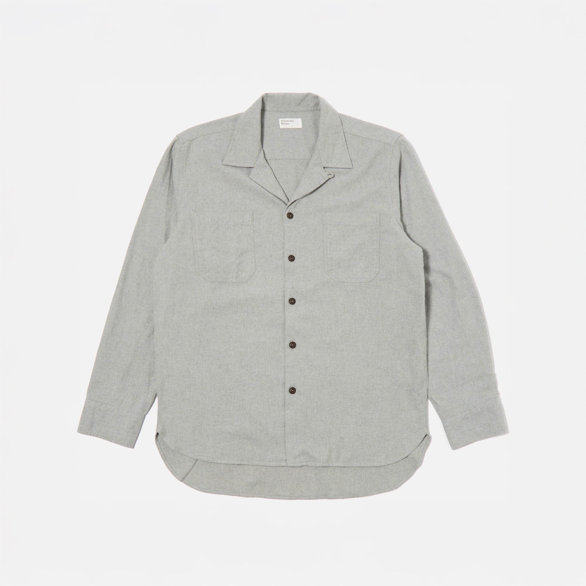 Universal Works Shirt Grey / XS Work Shirt Brushed Flannel
