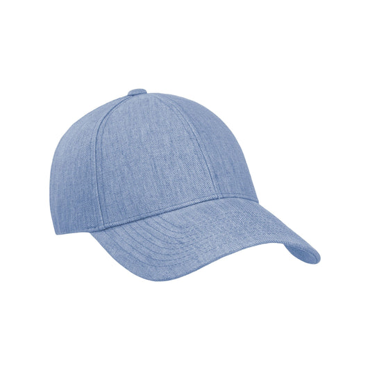Varsity Headwear Baseball Cap Linen Cap, Azure Blue
