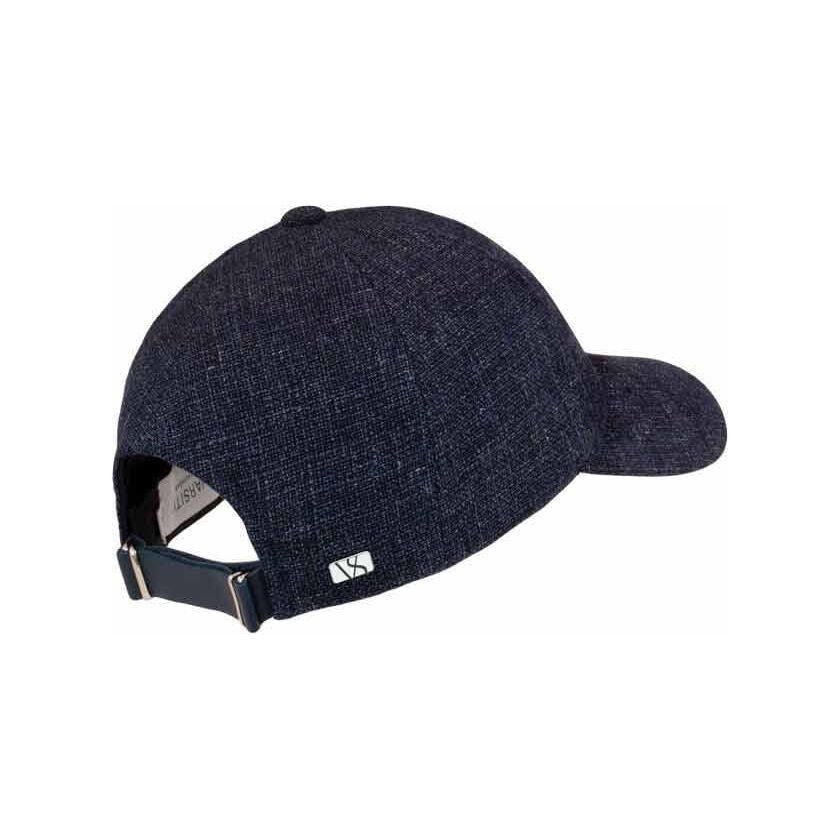 Varsity Headwear Baseball Cap Linen Cap Navy Melange