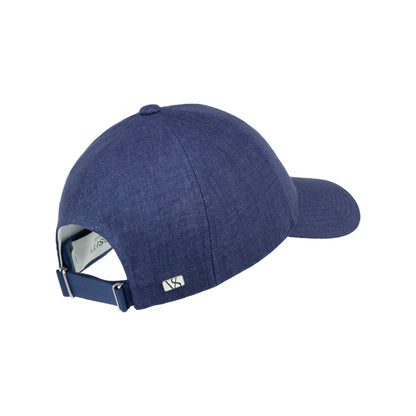 Varsity Headwear Baseball Cap Linen Cap, Oxford Blue