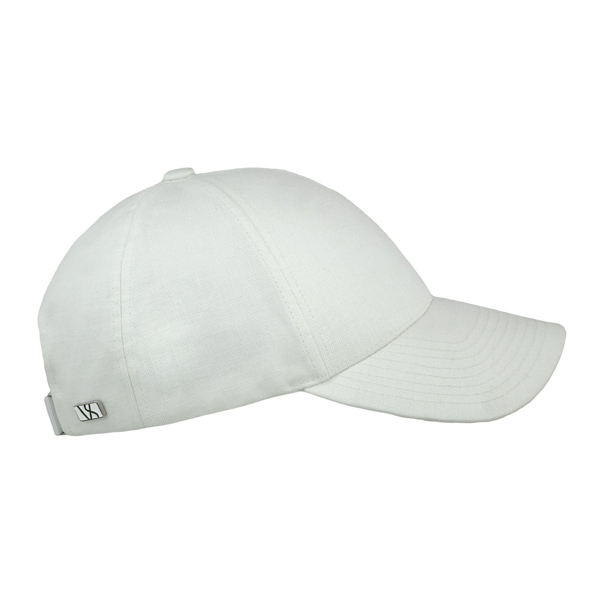 Varsity Headwear Baseball Cap Linen Cap, Shell White