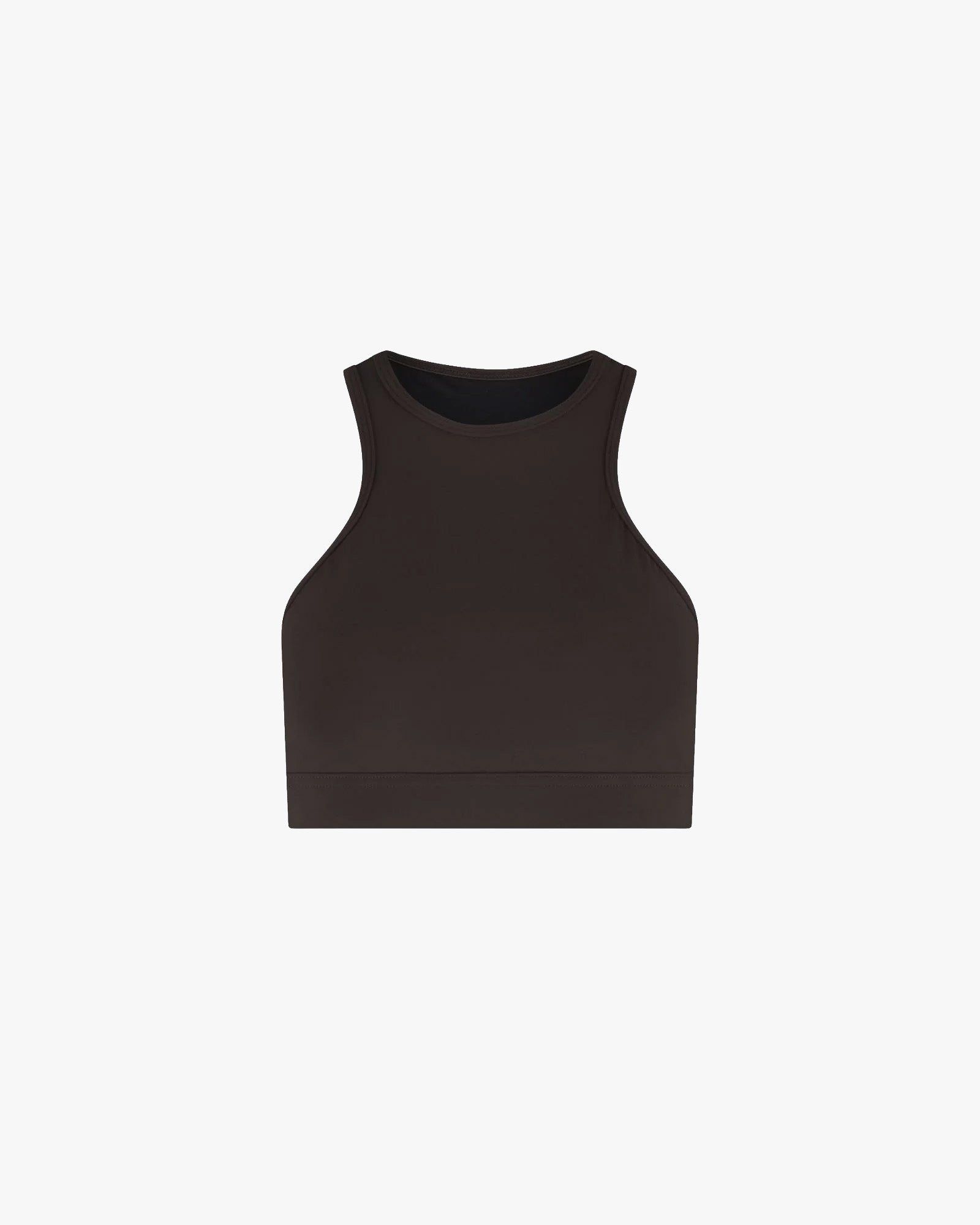 Wallien Bikini Top Bikini Top Racerfront Tie - Coffee