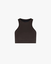 Wallien Bikini Top Bikini Top Racerfront Tie - Coffee