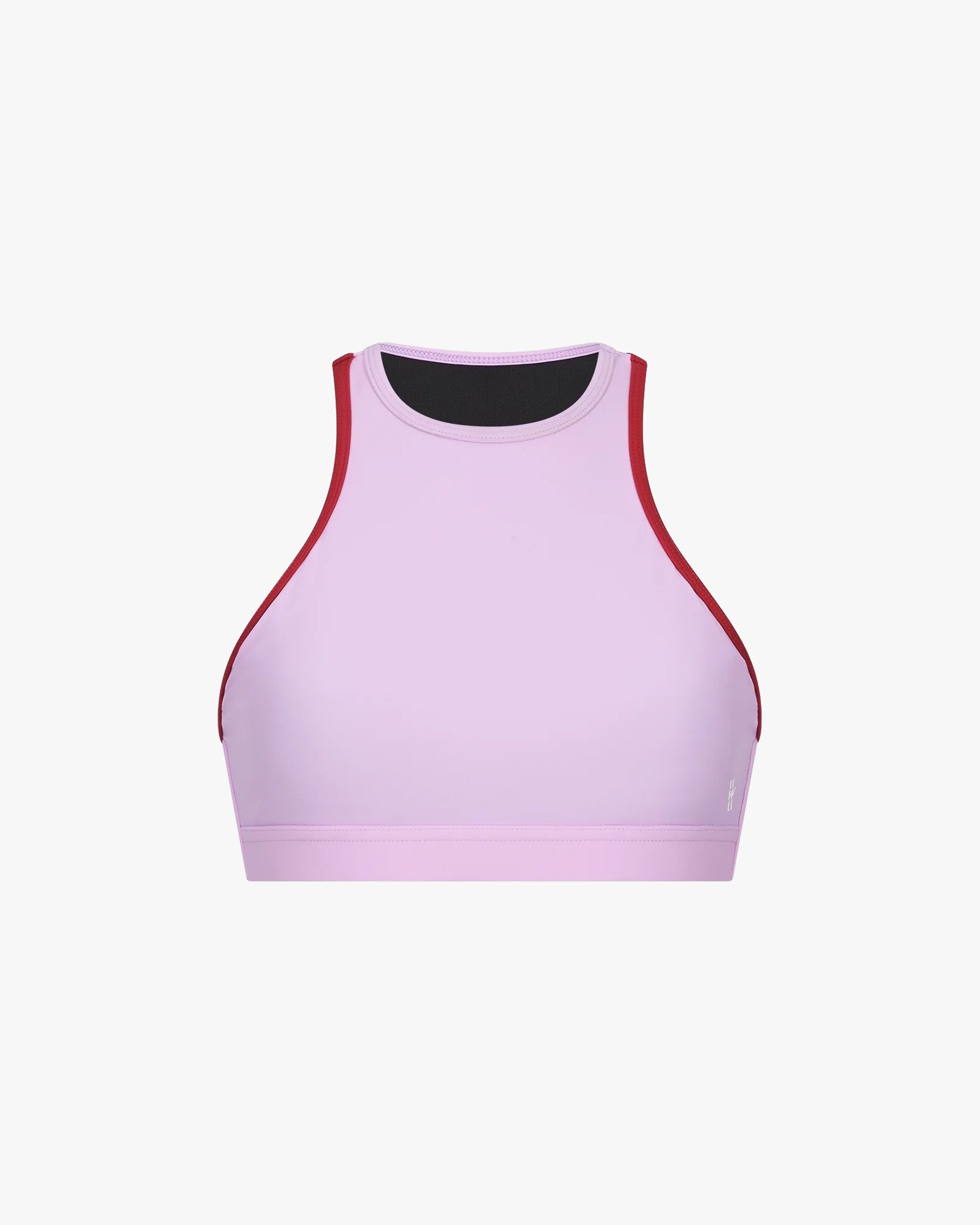 Wallien Bikini Top Bikini Top Racerfront Tie - Lilac / Red