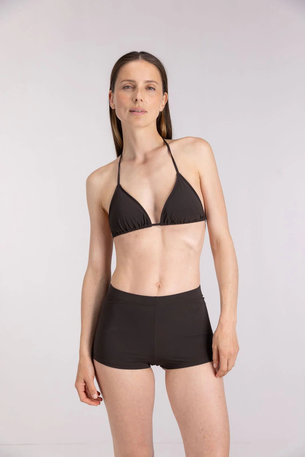Wallien Bikini Top Bikini Top Triangle - Coffee