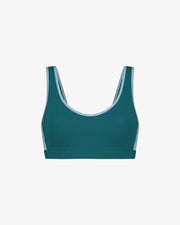Wallien Bikini Top Sports Top - Teal / Light Blue