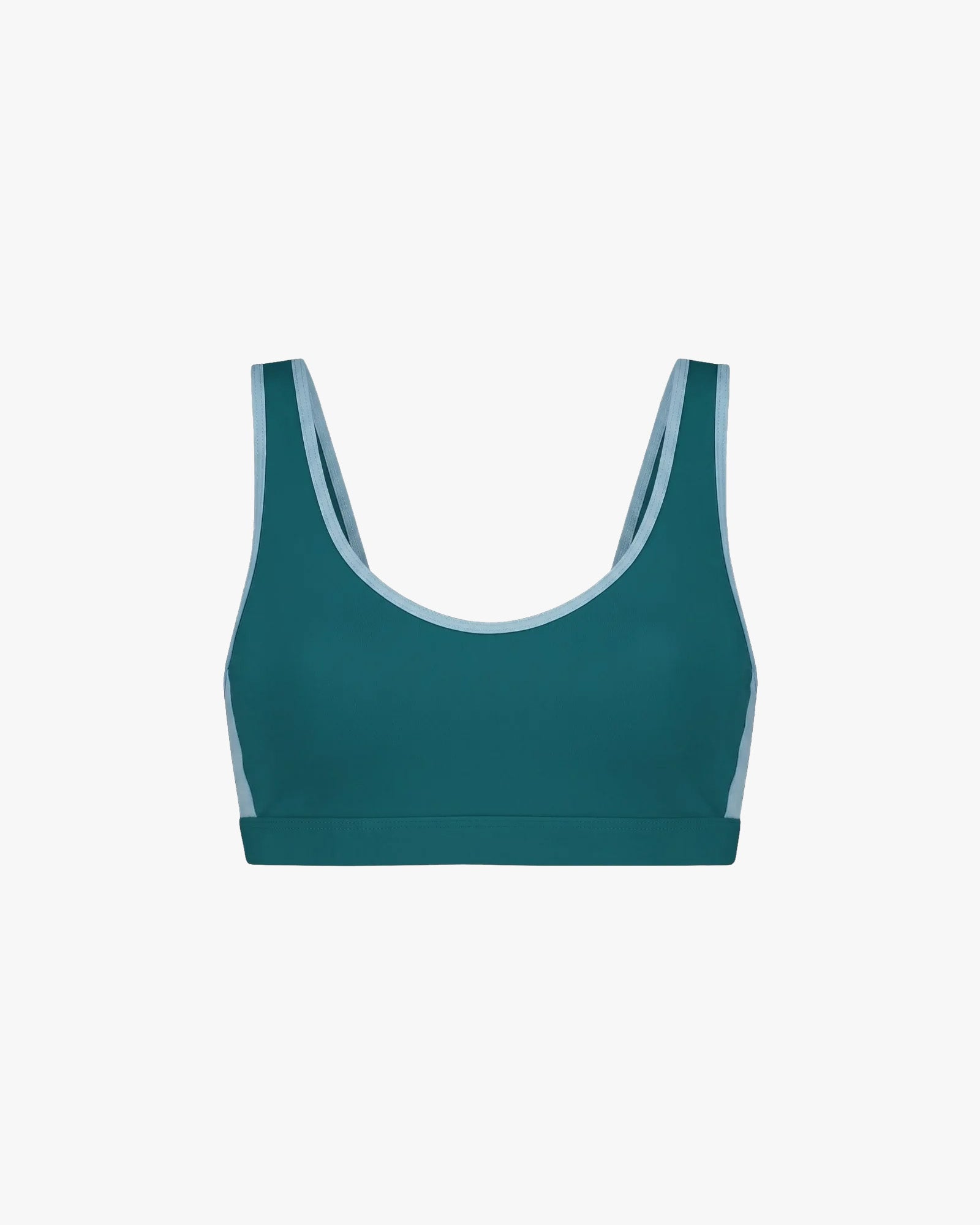 Wallien Bikini Top Sports Top - Teal / Light Blue