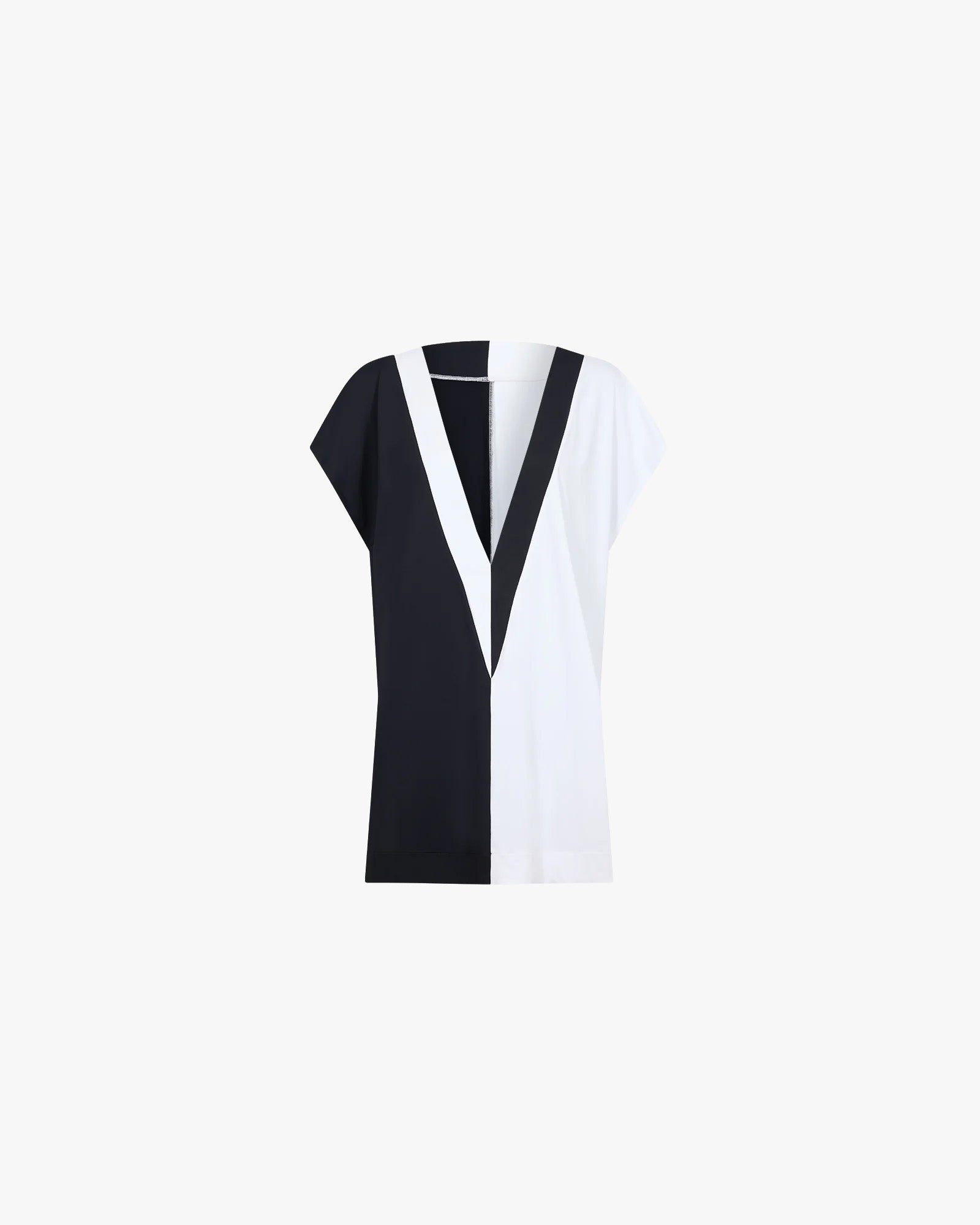 Wallien W Cover Up Cover Up - White / Black Color Block