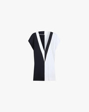 Wallien W Cover Up Cover Up - White / Black Color Block