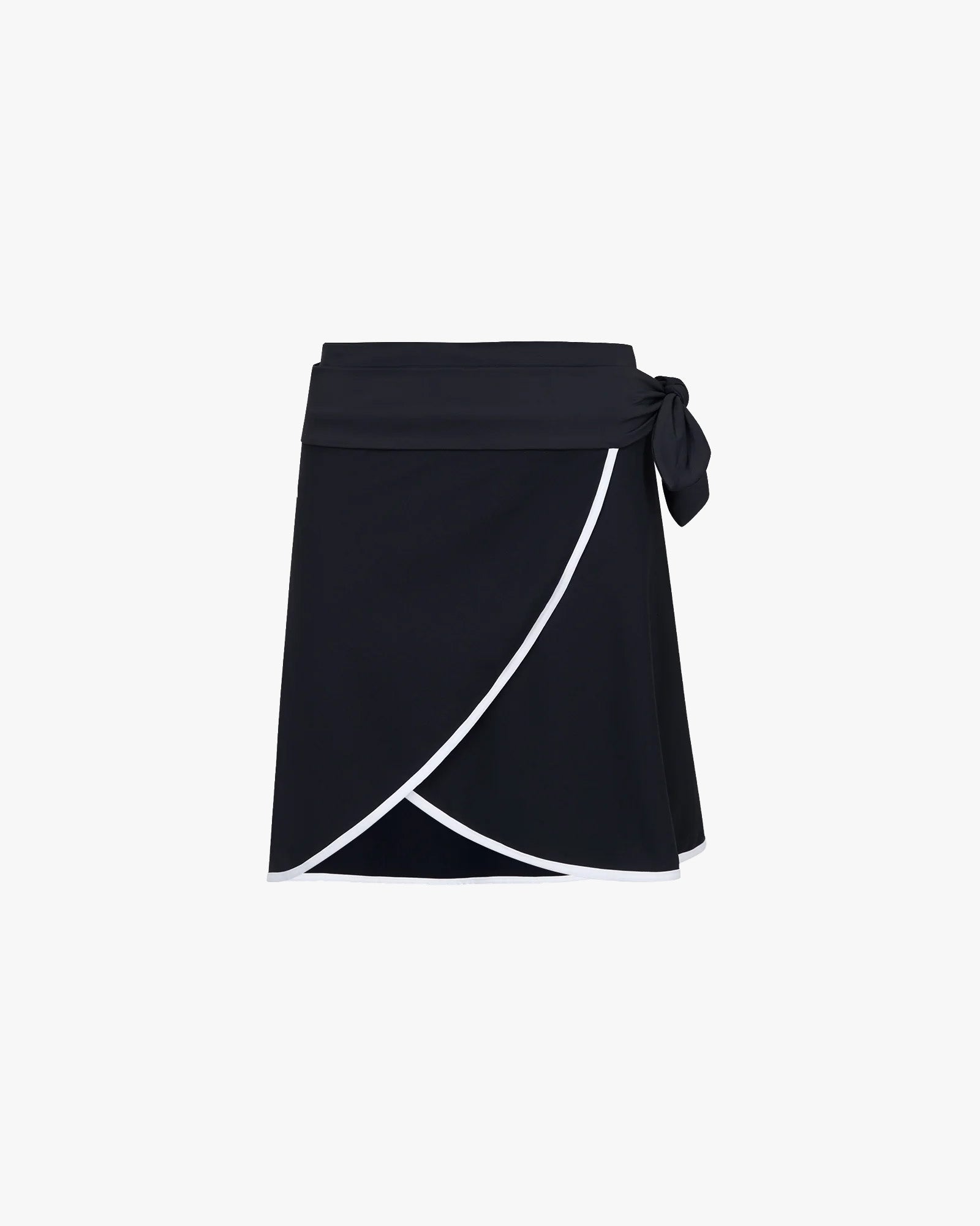 Wallien W Cover Up Wrap Skirt - Black / White