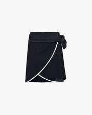 Wallien W Cover Up Wrap Skirt - Black / White