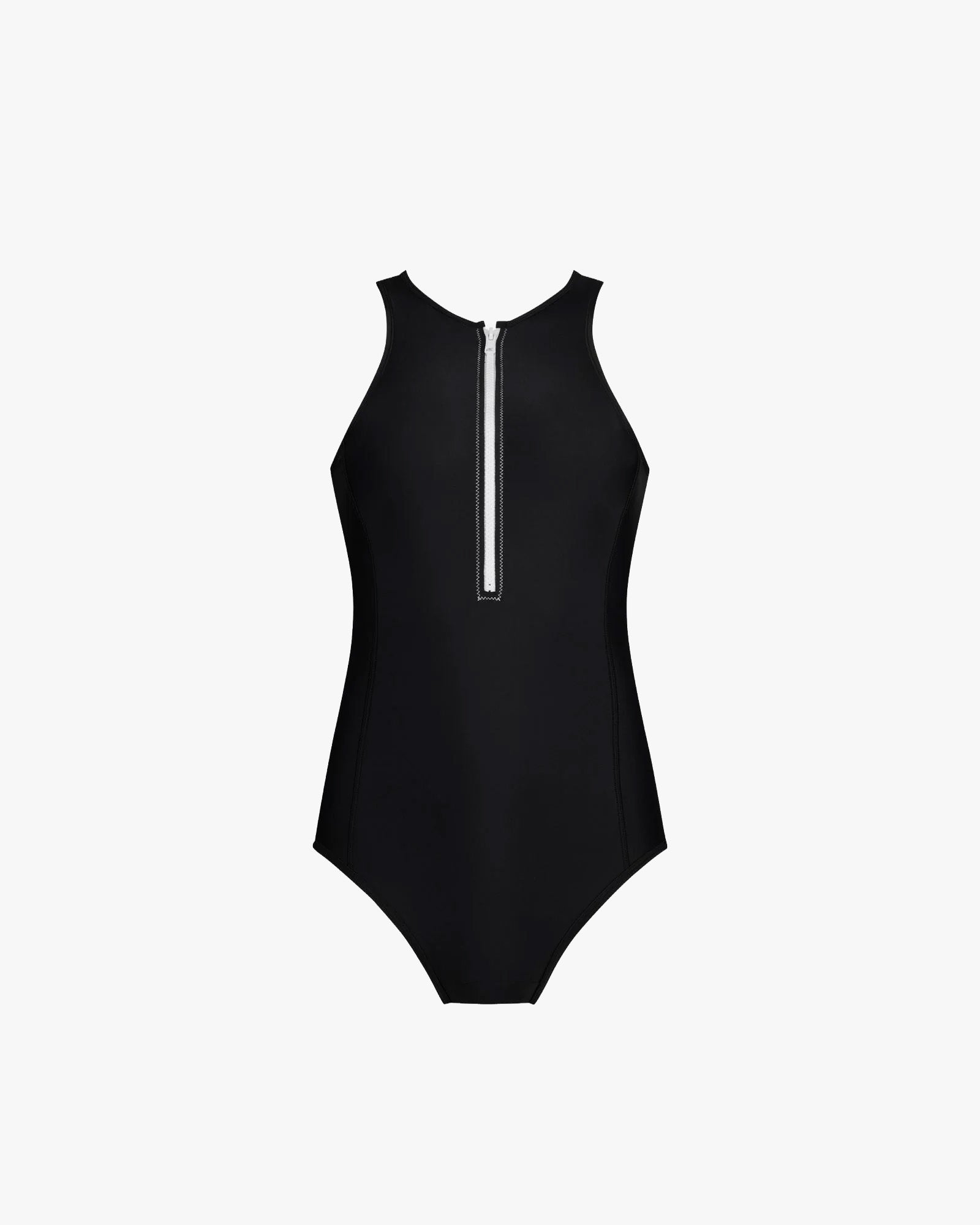 Wallien W One Piece Yemaya One Piece Sleeveless Swimsuit - Black
