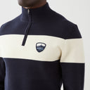 We Norwegians Sweater M Holmenkollen ZipUp Sweater - Navy Blue