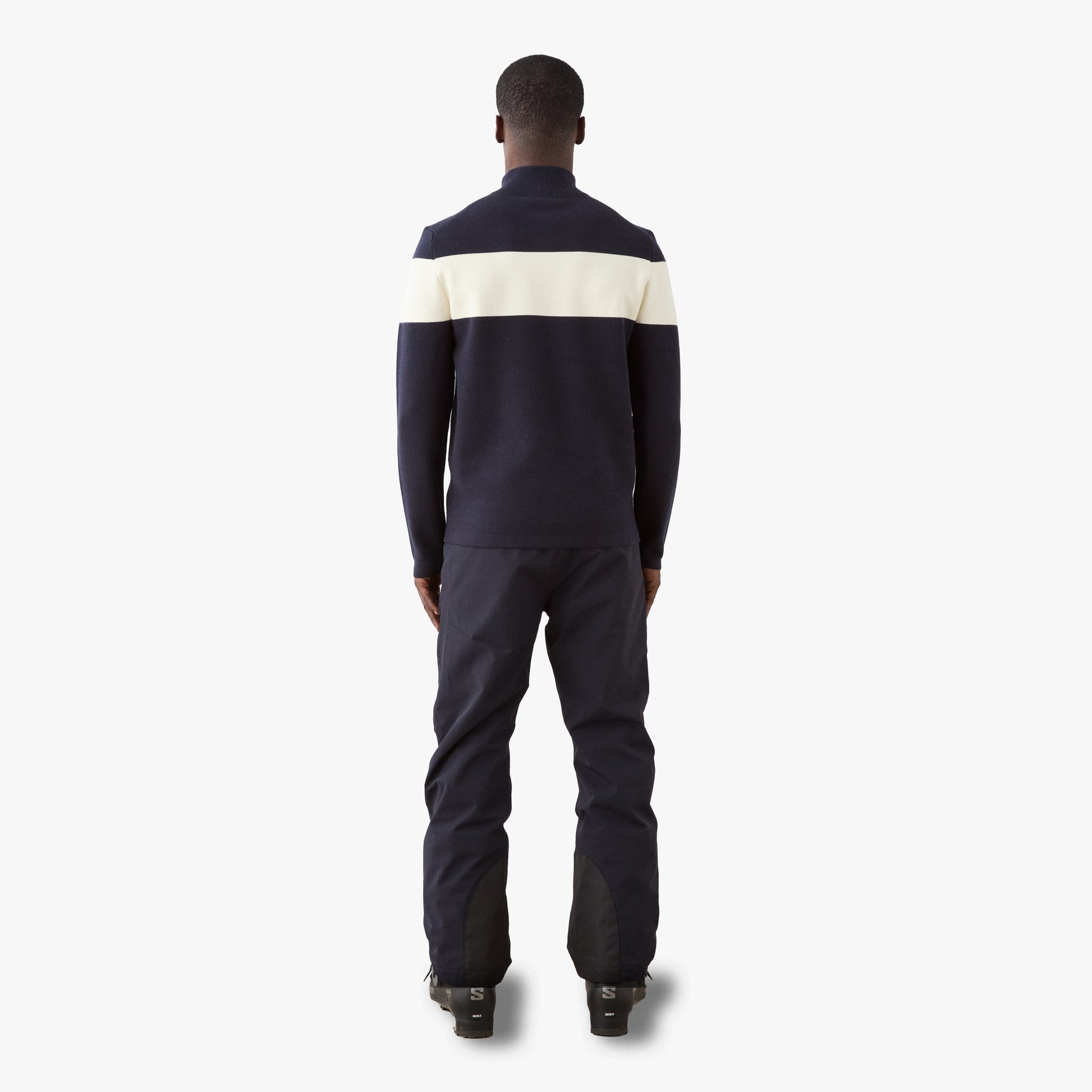 We Norwegians Sweater M Holmenkollen ZipUp Sweater - Navy Blue