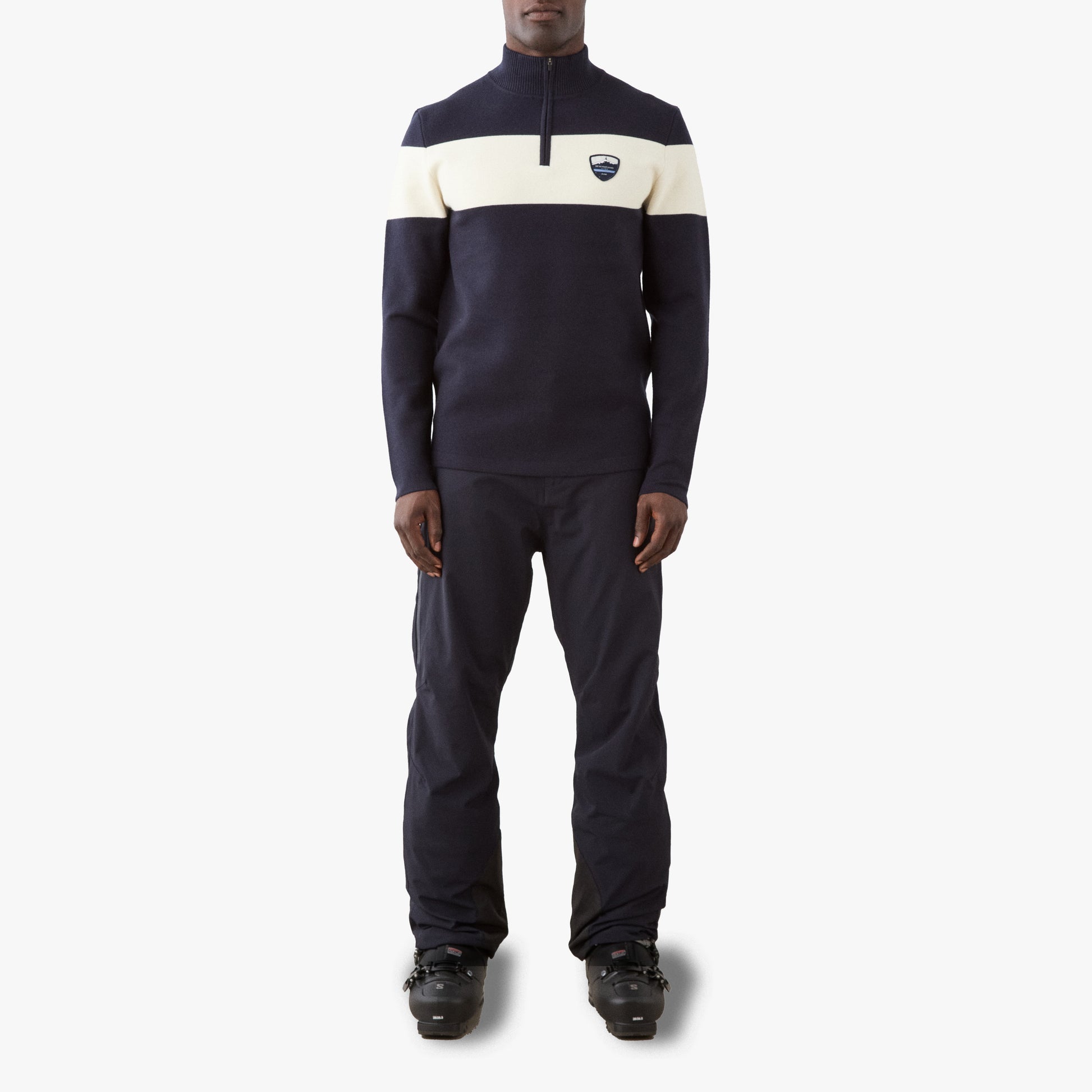 We Norwegians Sweater M Holmenkollen ZipUp Sweater - Navy Blue