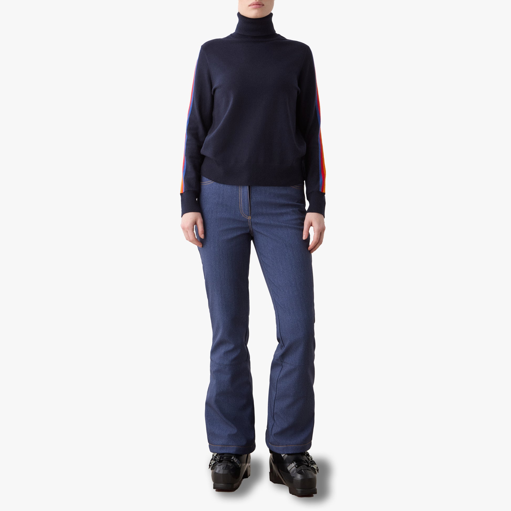We Norwegians Sweater W Freebird Turtleneck - Navy Blue