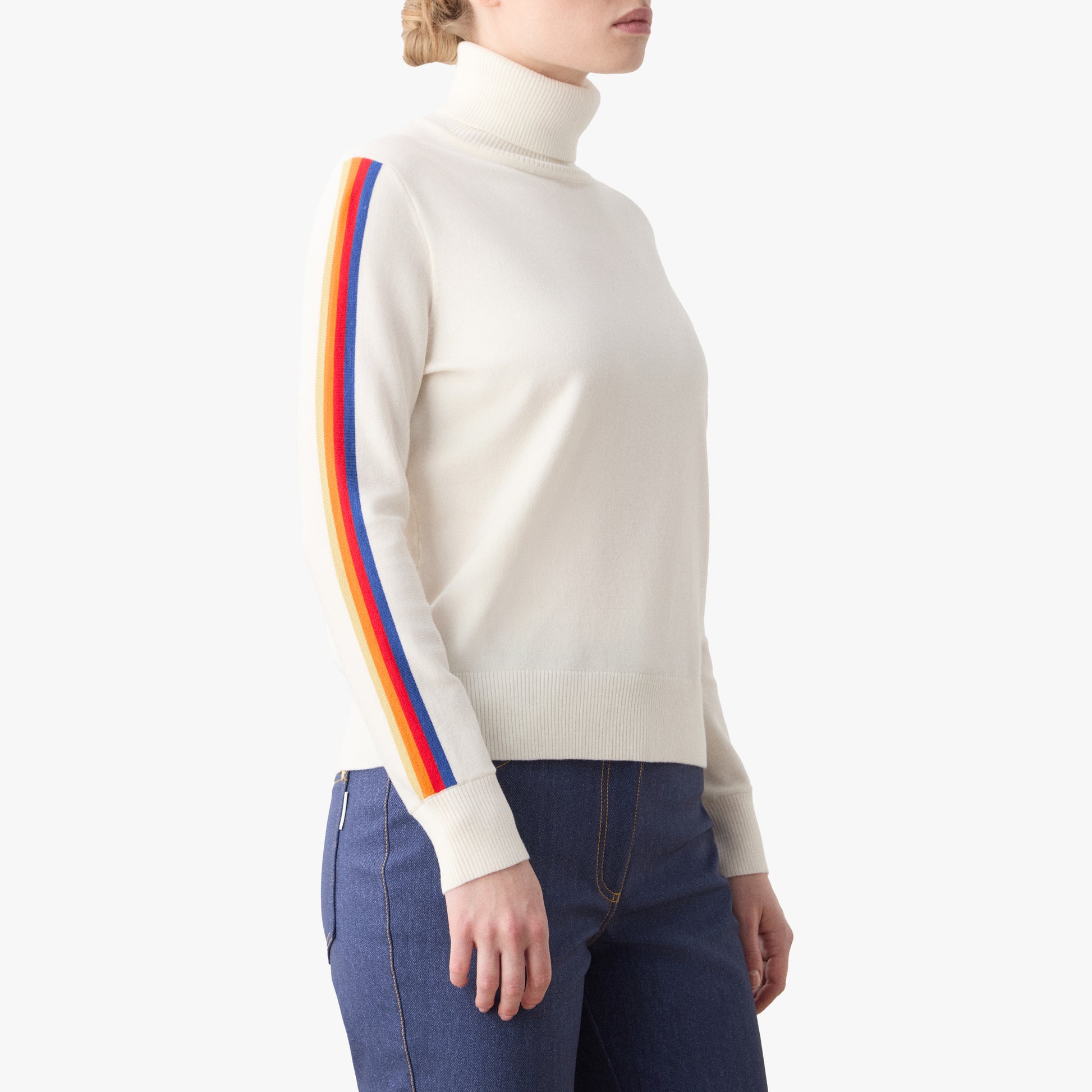 We Norwegians Sweater W Freebird Turtleneck - Off White