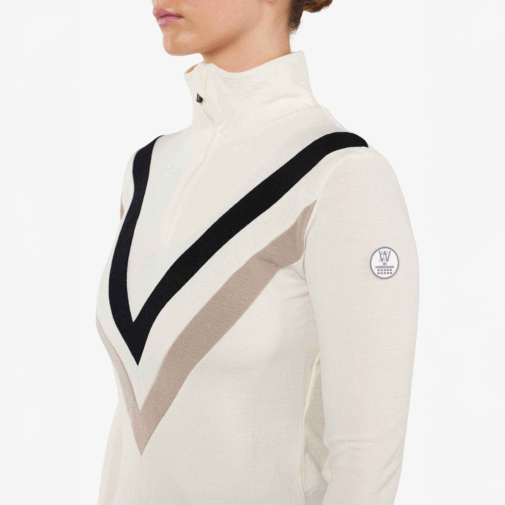 We Norwegians W Sweater W Voss Chevron Zip-Up