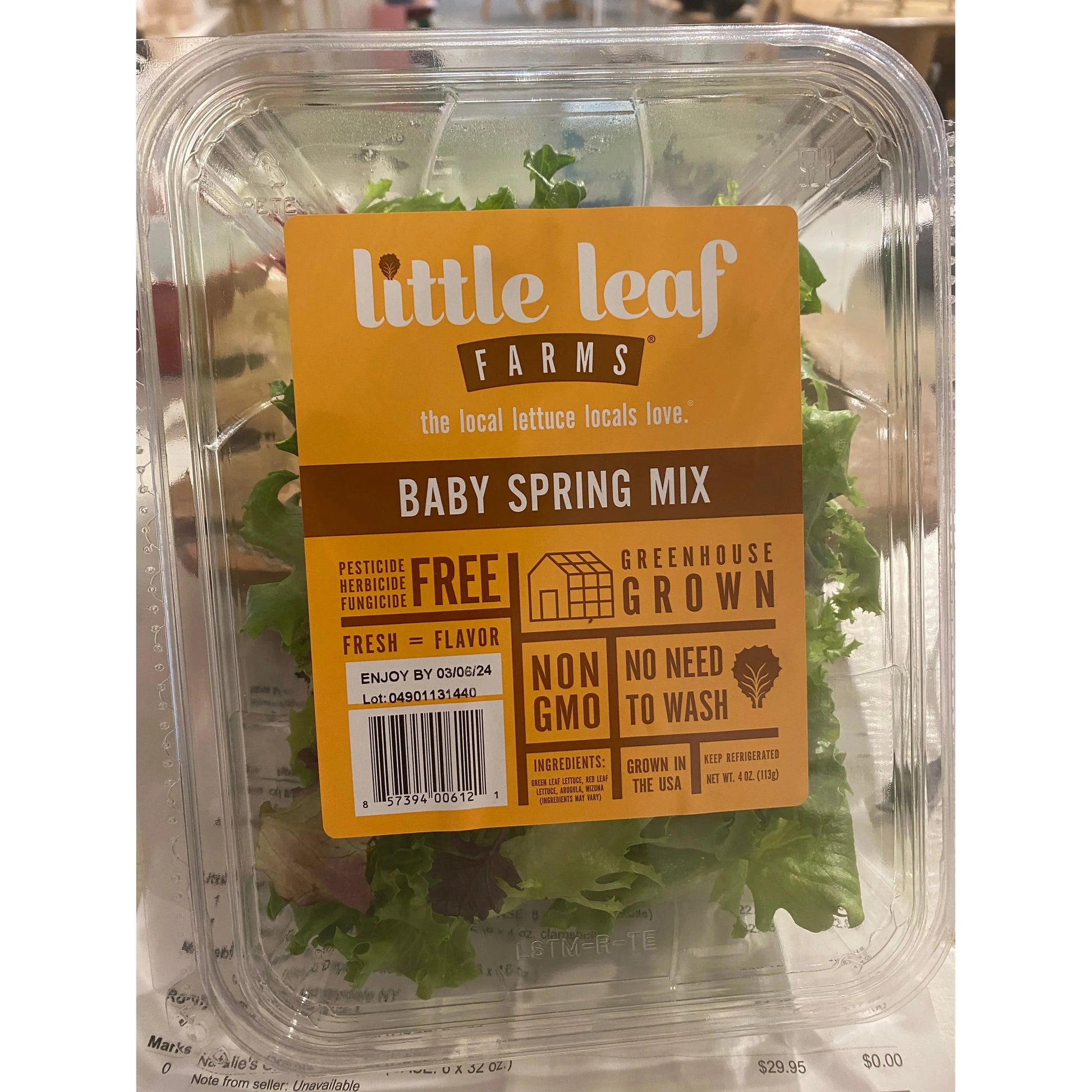 Westerlind Baby Spring Mix Lettuce - Little Leaf Farms