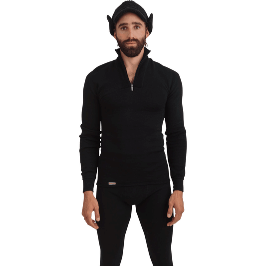 Woolpower 200g Half Zip, Black