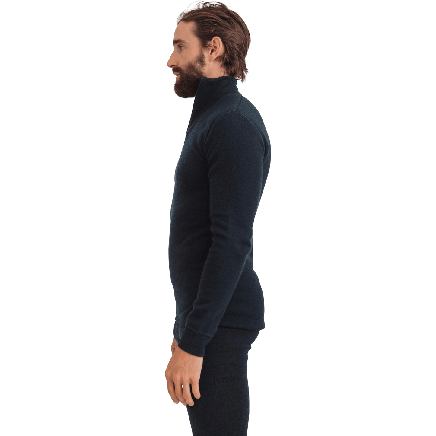 Woolpower M Base Layer 200g Half Zip, Navy